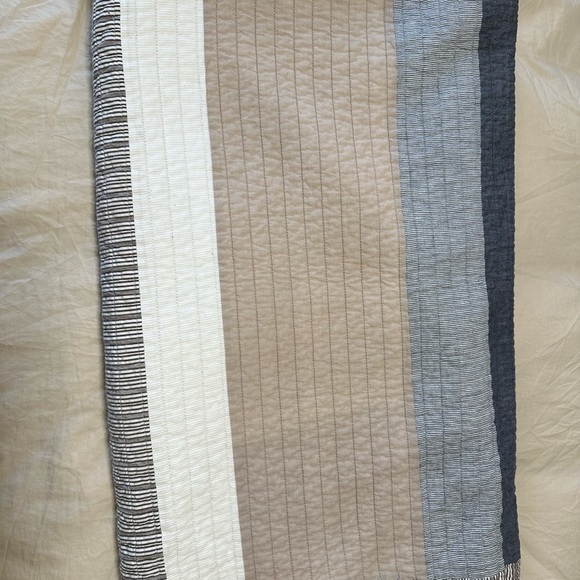 Nautica, twin quilt, cotton, tideway tan/blue/gray color - Picture 4 of 4